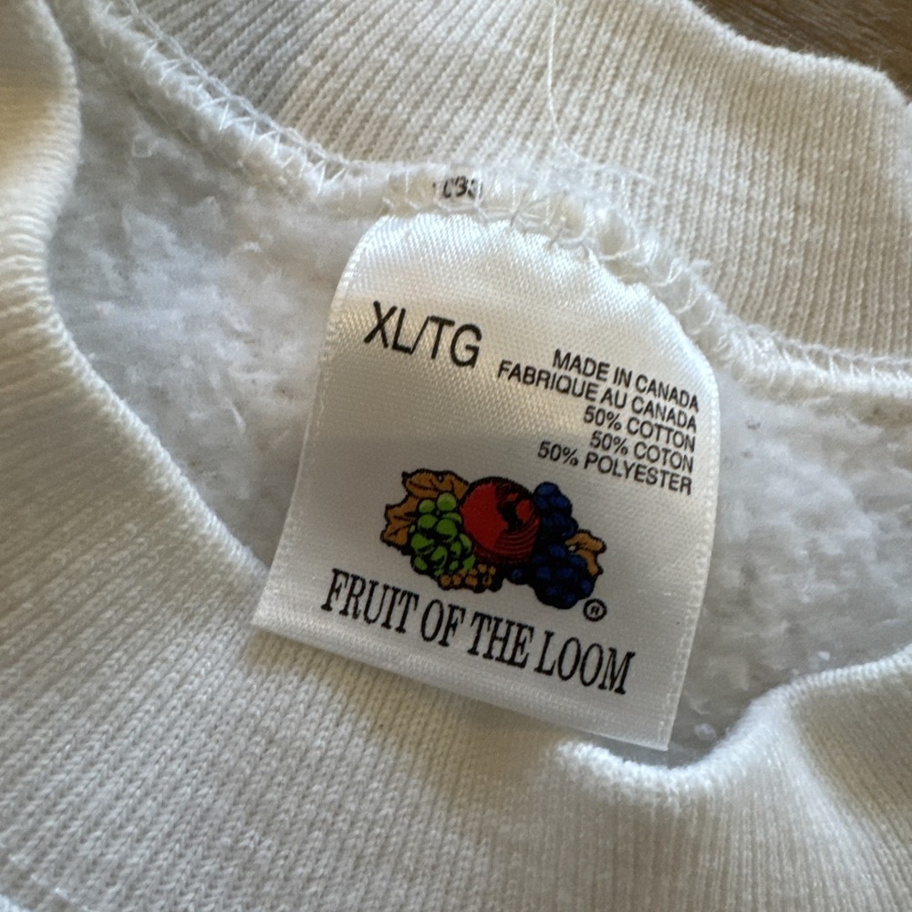 Vintage Alabama Crimson Tide Sweatshirt Mens XL Pullover Crewneck White 90s - Picture 3 of 8